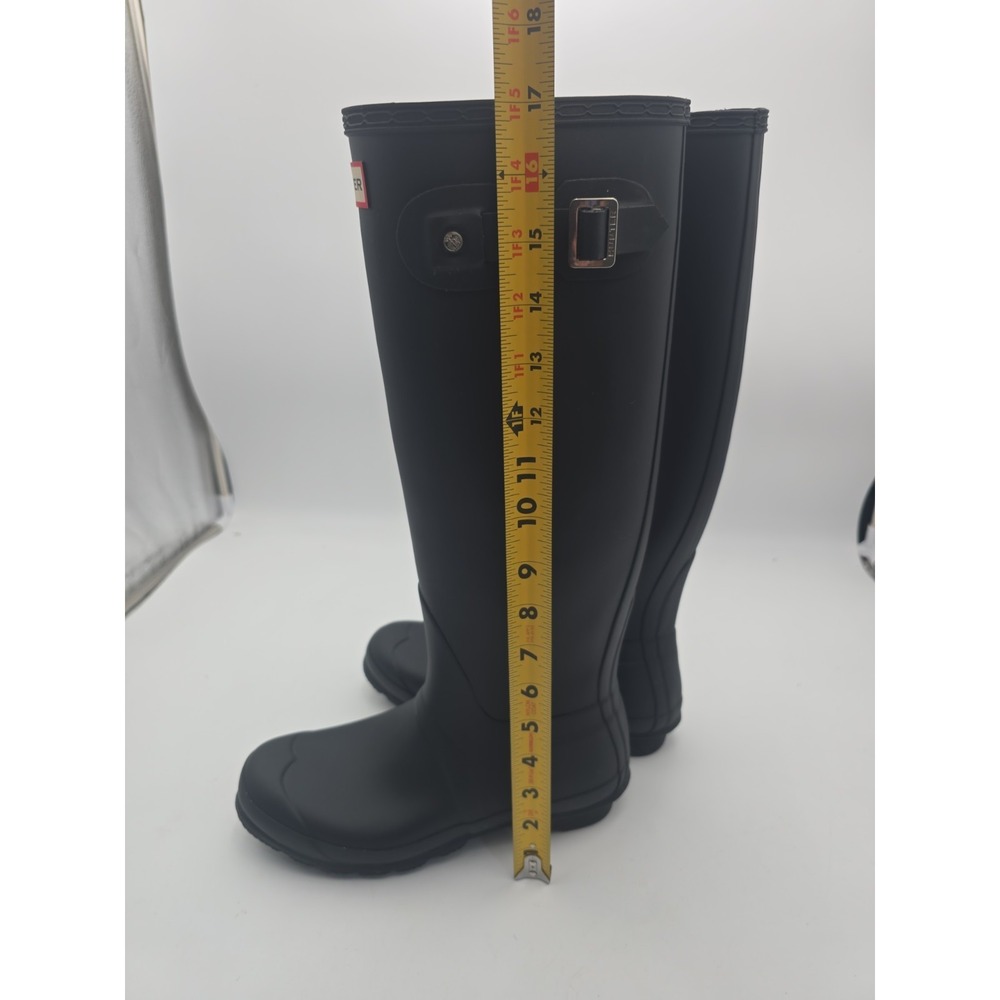 Hunter Original Tall Matte Black Rain Boots Size US 8 / EU 39 / UK 6 - Picture 13 of 13